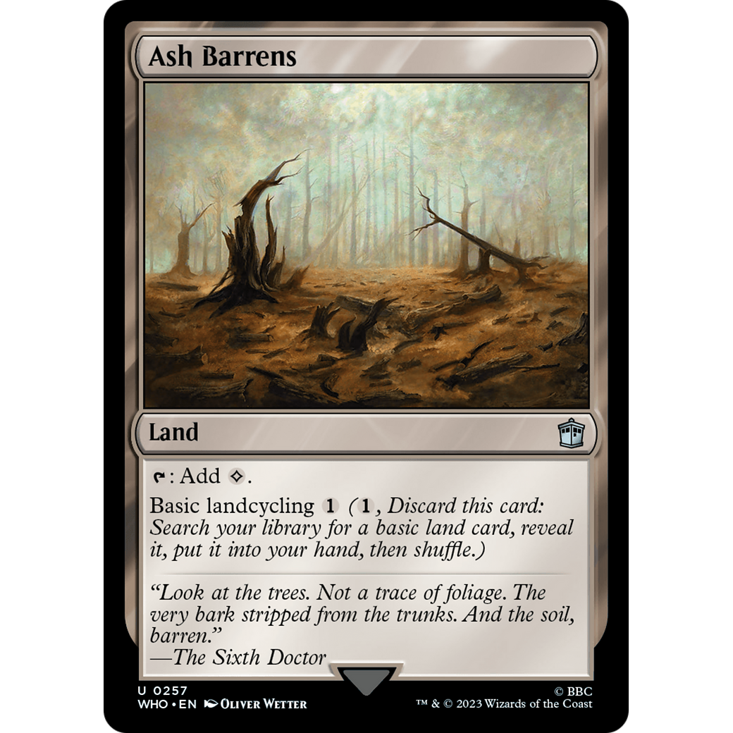 Ash Barrens (WHO-257) - Doctor Who Foil