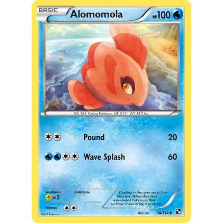 Alomomola (38) 38/114 - Black and White Reverse Holofoil