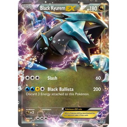 Black Kyurem EX 95/135 - Plasma Storm Holofoil