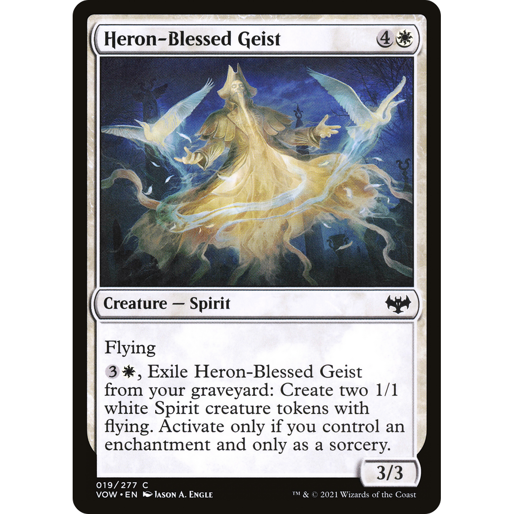 Heron-Blessed Geist (VOW-019) - Innistrad: Crimson Vow