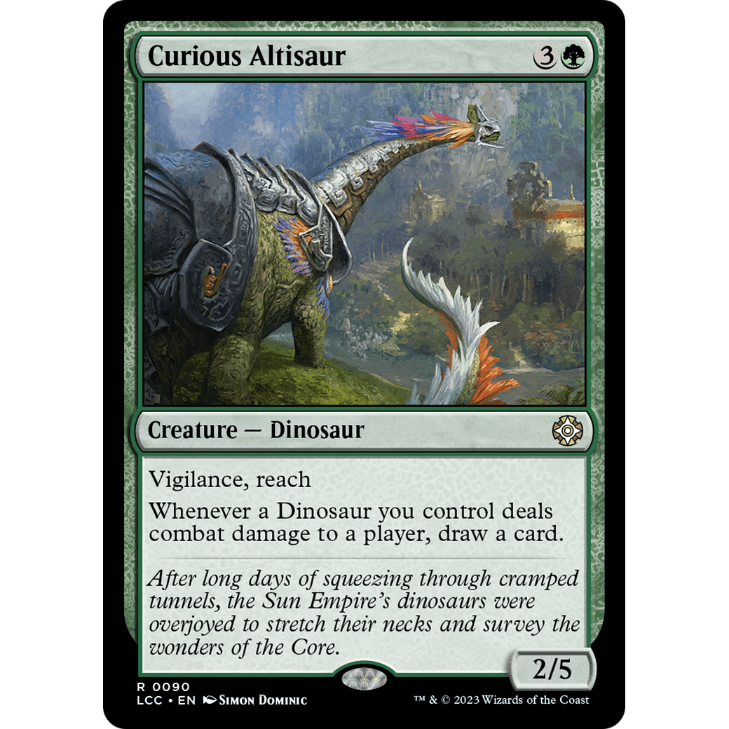 Curious Altisaur (LCC-090) - The Lost Caverns of Ixalan Commander