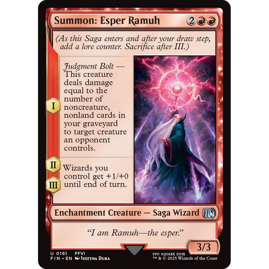Summon: Esper Ramuh (FIN-161) - FINAL FANTASY: (enchantment) Foil
