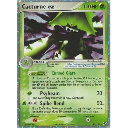 Cacturne ex 91/106 - Emerald Holofoil