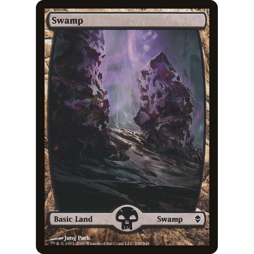 Swamp (239) - Full Art (ZEN-239) - Zendikar Foil