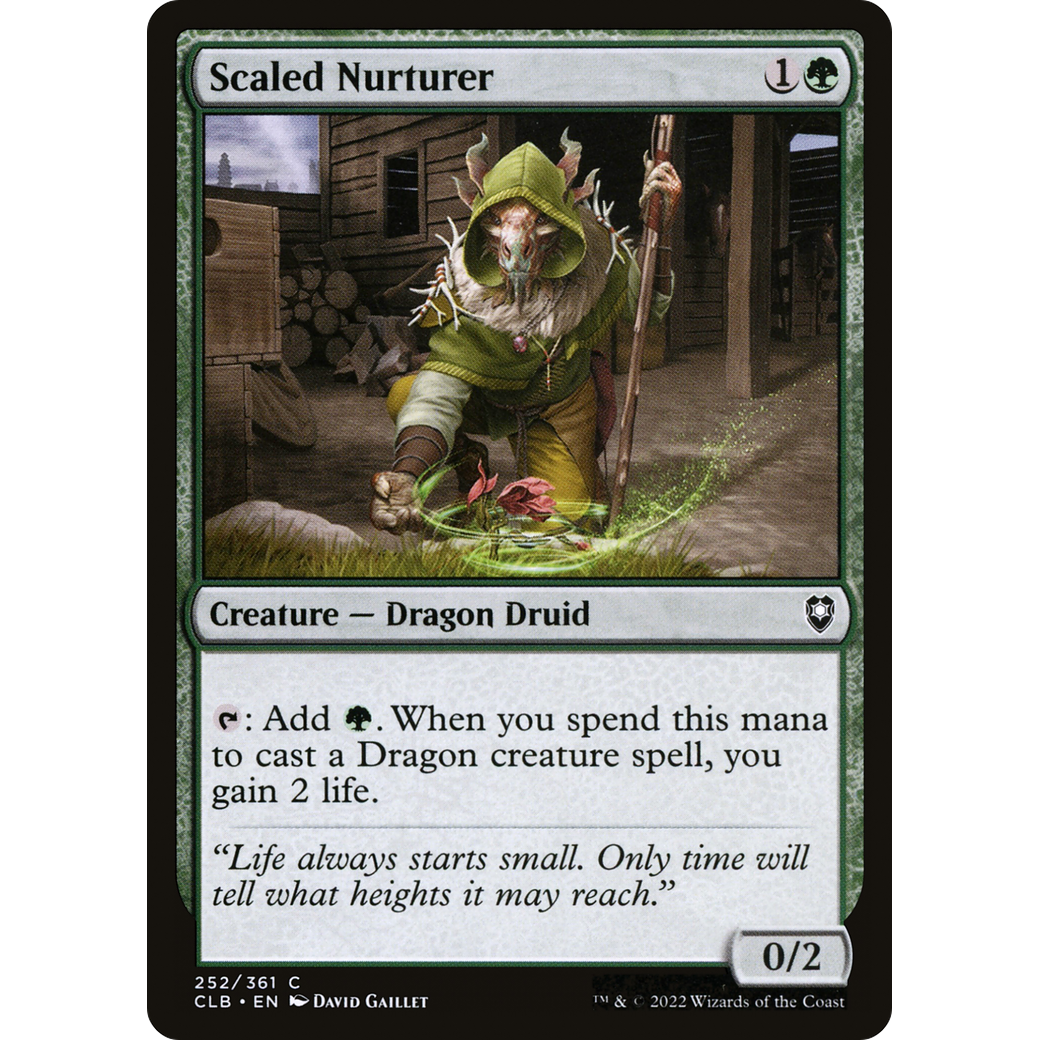 Scaled Nurturer (CLB-252) - Commander Legends: Battle for Baldur's Gate Foil