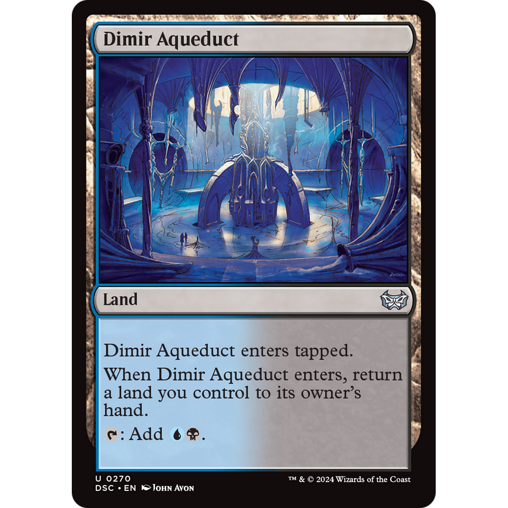 Dimir Aqueduct (DSC-270) - Duskmourn: House of Horror Commander