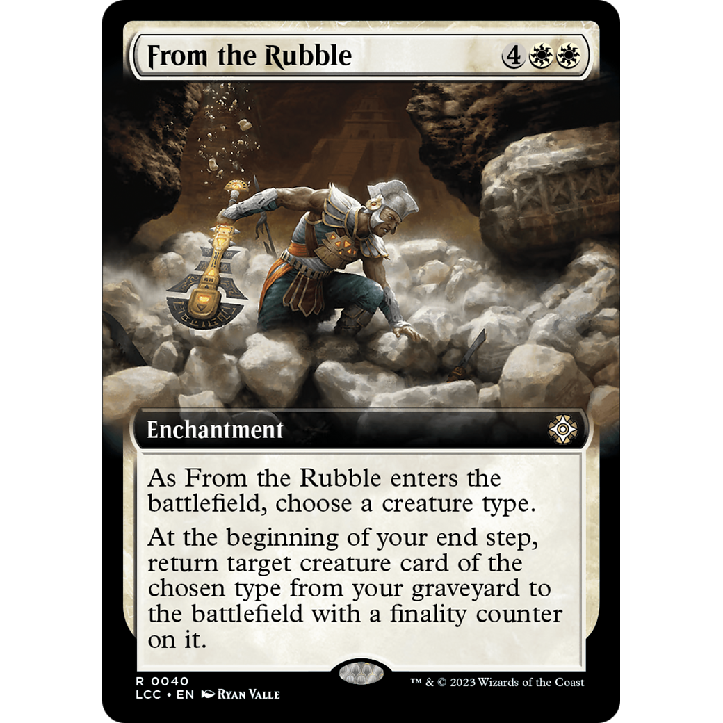 From the Rubble (LCC-040) - The Lost Caverns of Ixalan Commander: (Extended Art)