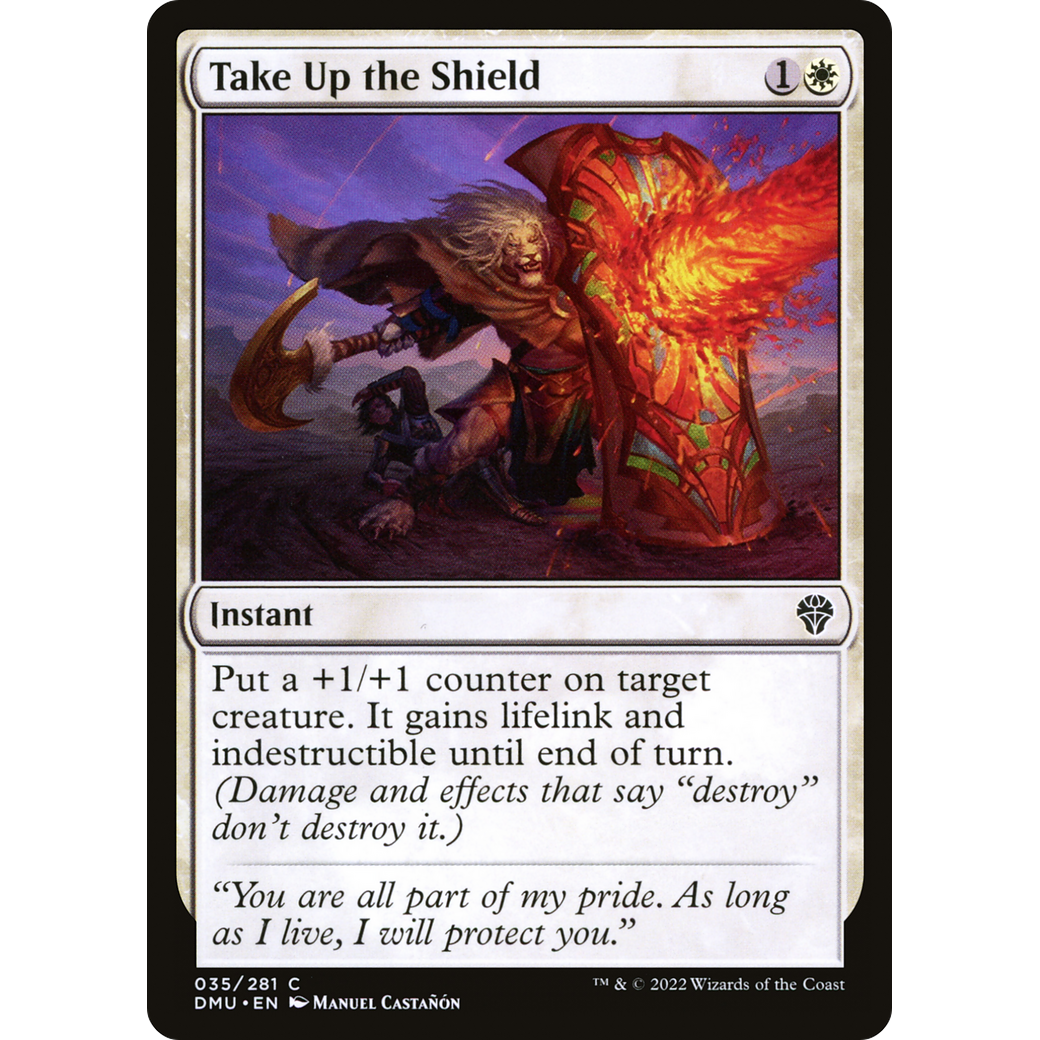 Take Up the Shield (DMU-035) - Dominaria United Foil