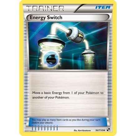 Energy Switch 94/114 - Black and White Reverse Holofoil