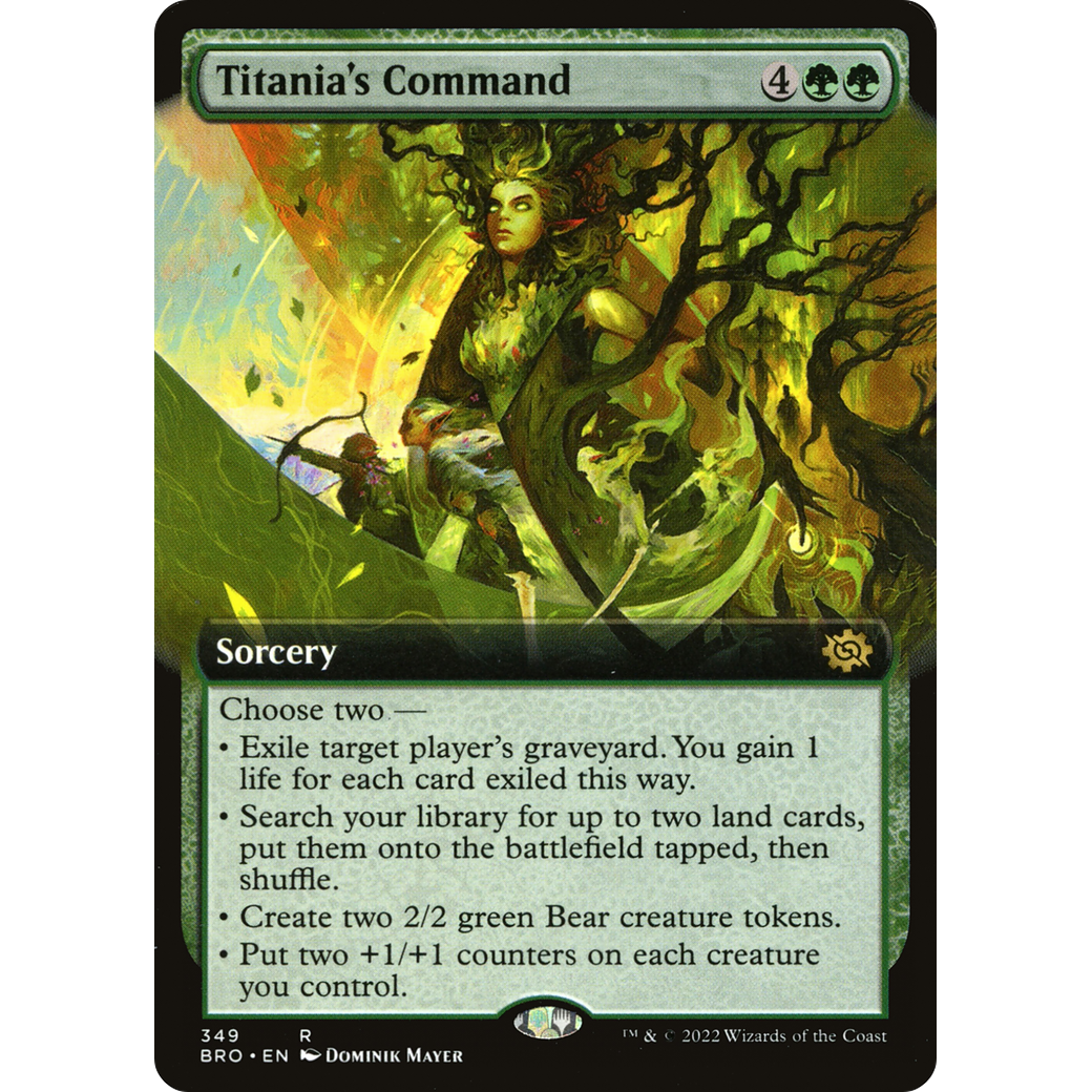 Titania's Command (Extended Art) (BRO-349) - The Brothers' War: (Extended Art)