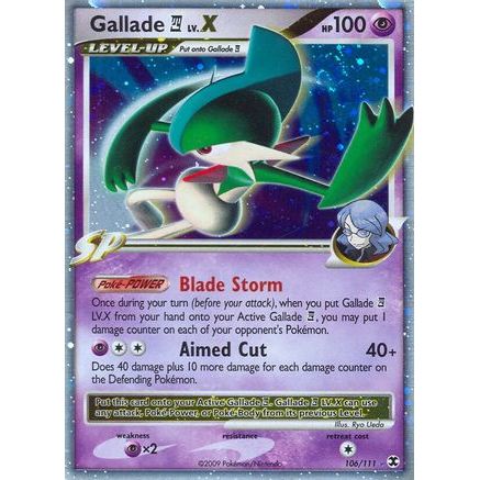 Gallade E4 Lv.X 106/111 - Rising Rivals Holofoil