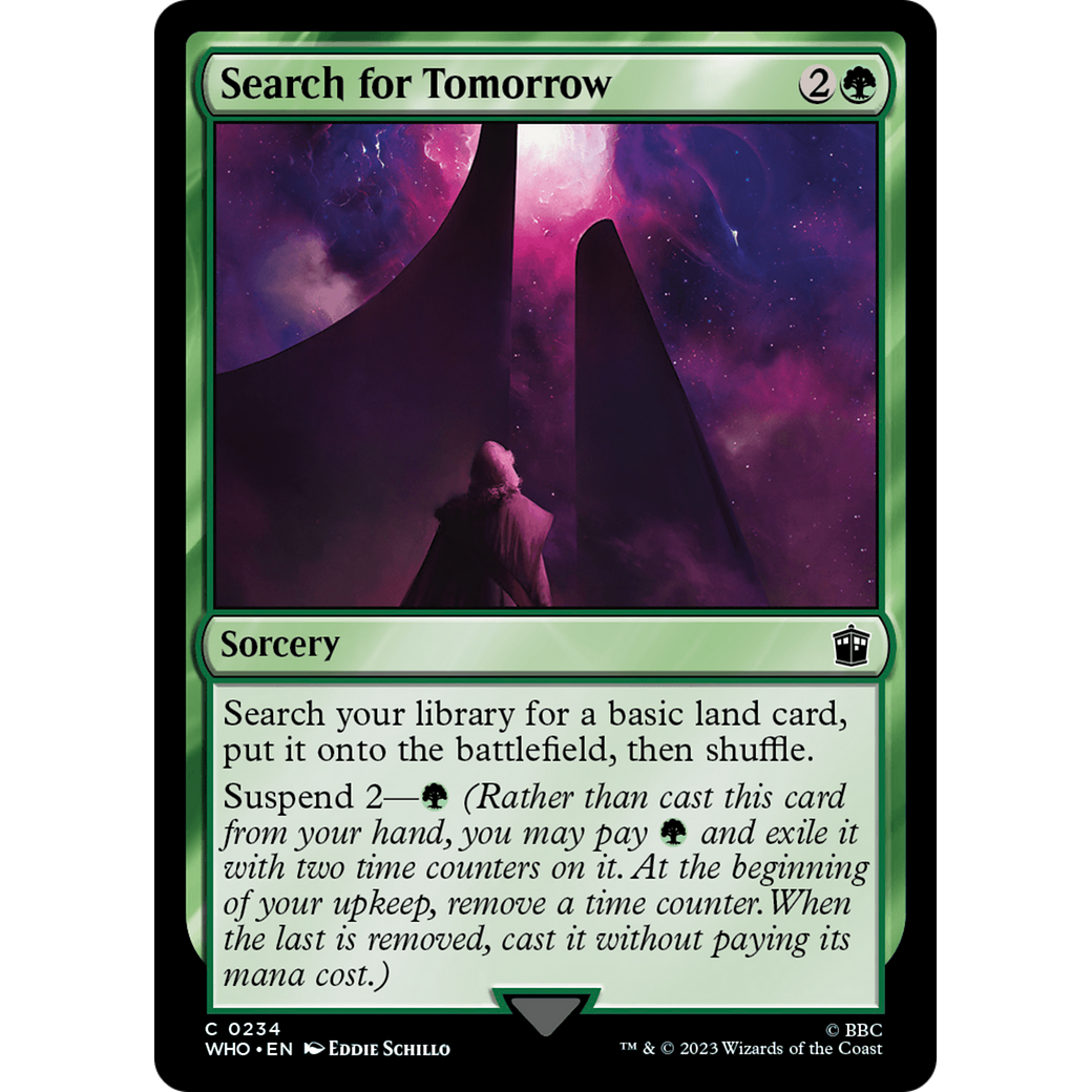 Search for Tomorrow (WHO-234) - Doctor Who Foil