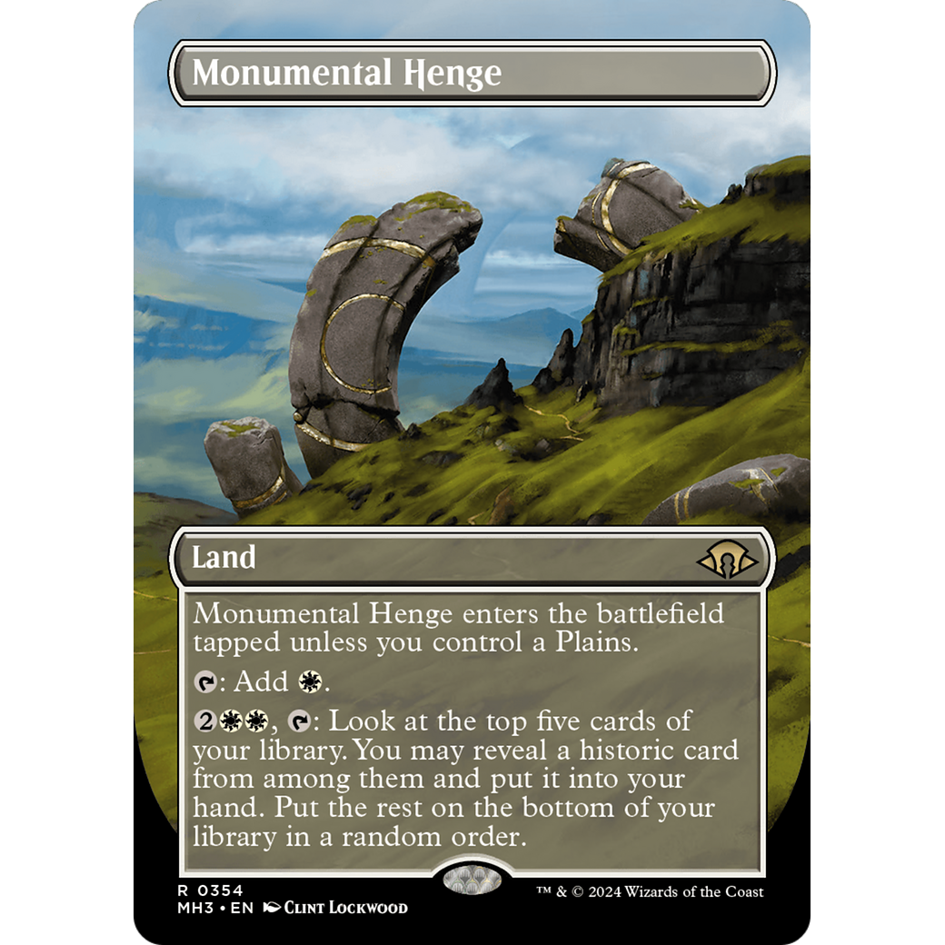 Monumental Henge (MH3-354) - Modern Horizons 3 (Borderless) Foil