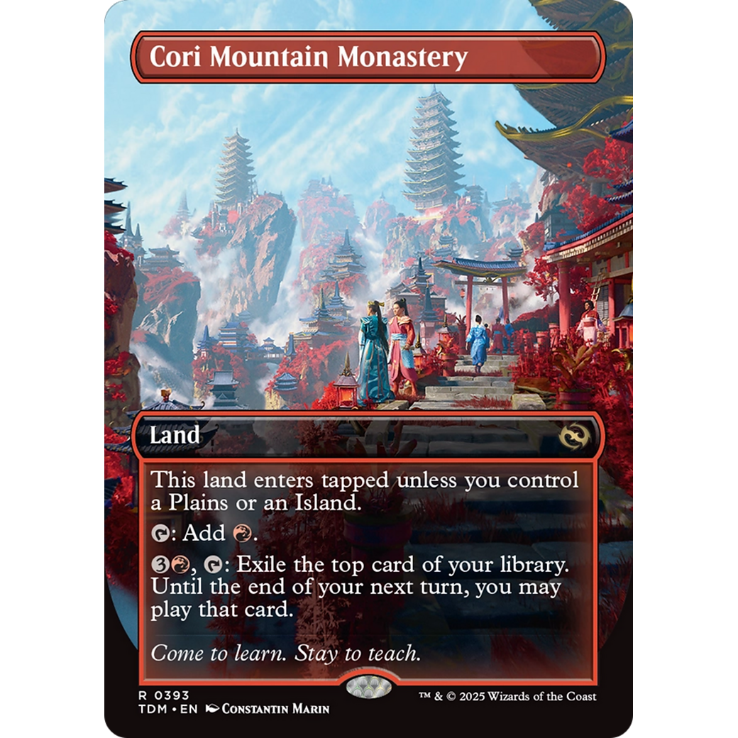 Cori Mountain Monastery (TDM-393) - Tarkir: Dragonstorm (Borderless)