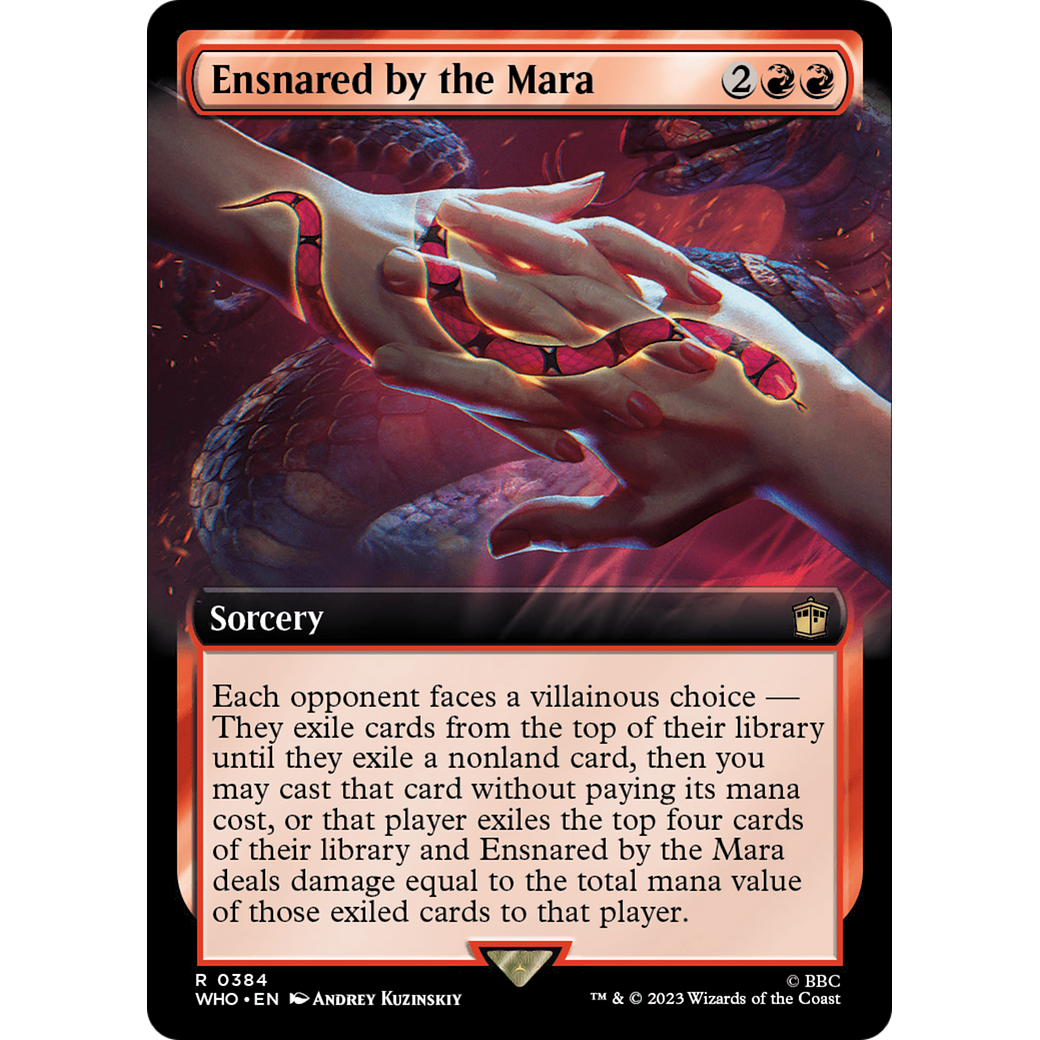 Ensnared by the Mara (Extended Art) (WHO-384) - Doctor Who: (Extended Art) Foil