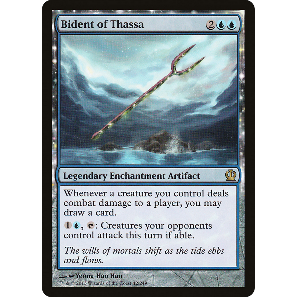 Bident of Thassa (THS-042) - Theros: (enchantment) Foil