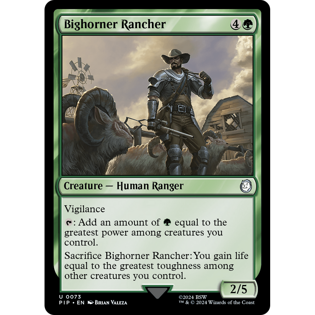 Bighorner Rancher (PIP-073) - Fallout Foil