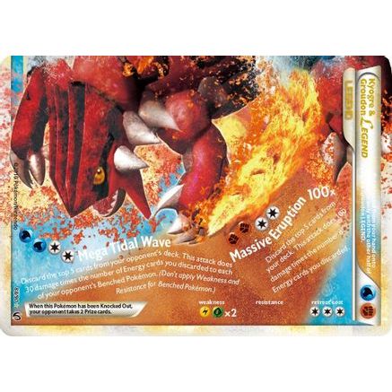 Kyogre & Groudon Legend (Bottom) 88/90 - Undaunted Holofoil