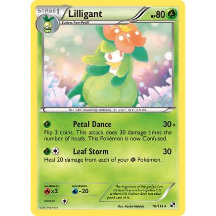 Lilligant 10/114 - Black and White Reverse Holofoil