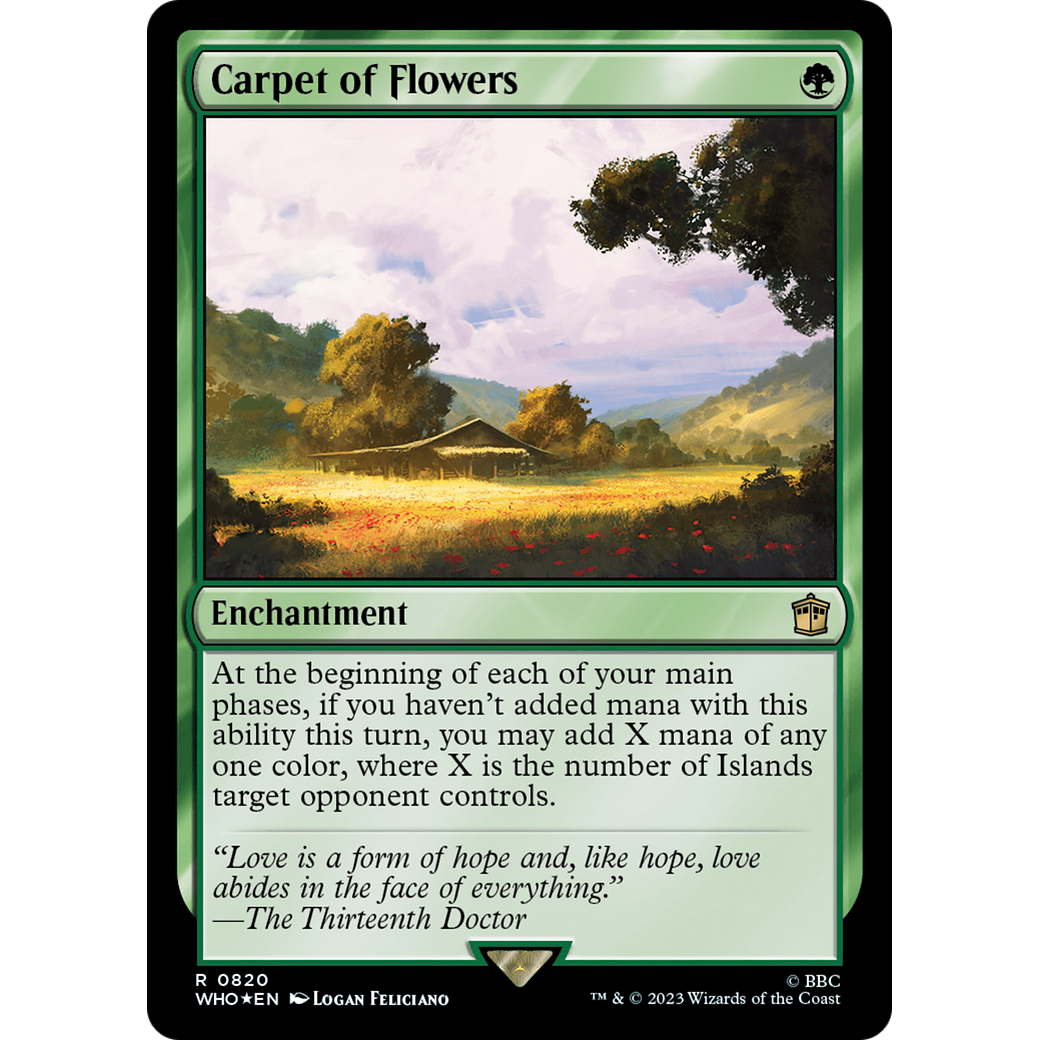 Carpet of Flowers (Surge Foil) (WHO-820) - Doctor Who Foil