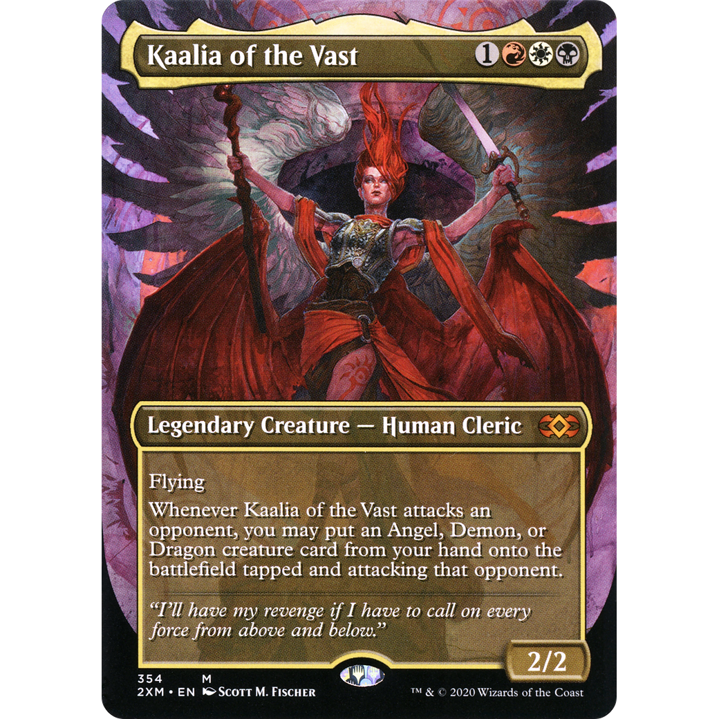 Kaalia of the Vast (Borderless) (2XM-354) - Double Masters (Borderless)