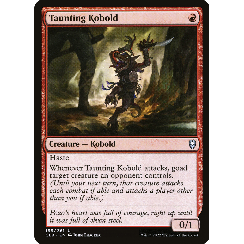 Taunting Kobold (CLB-199) - Commander Legends: Battle for Baldur's Gate