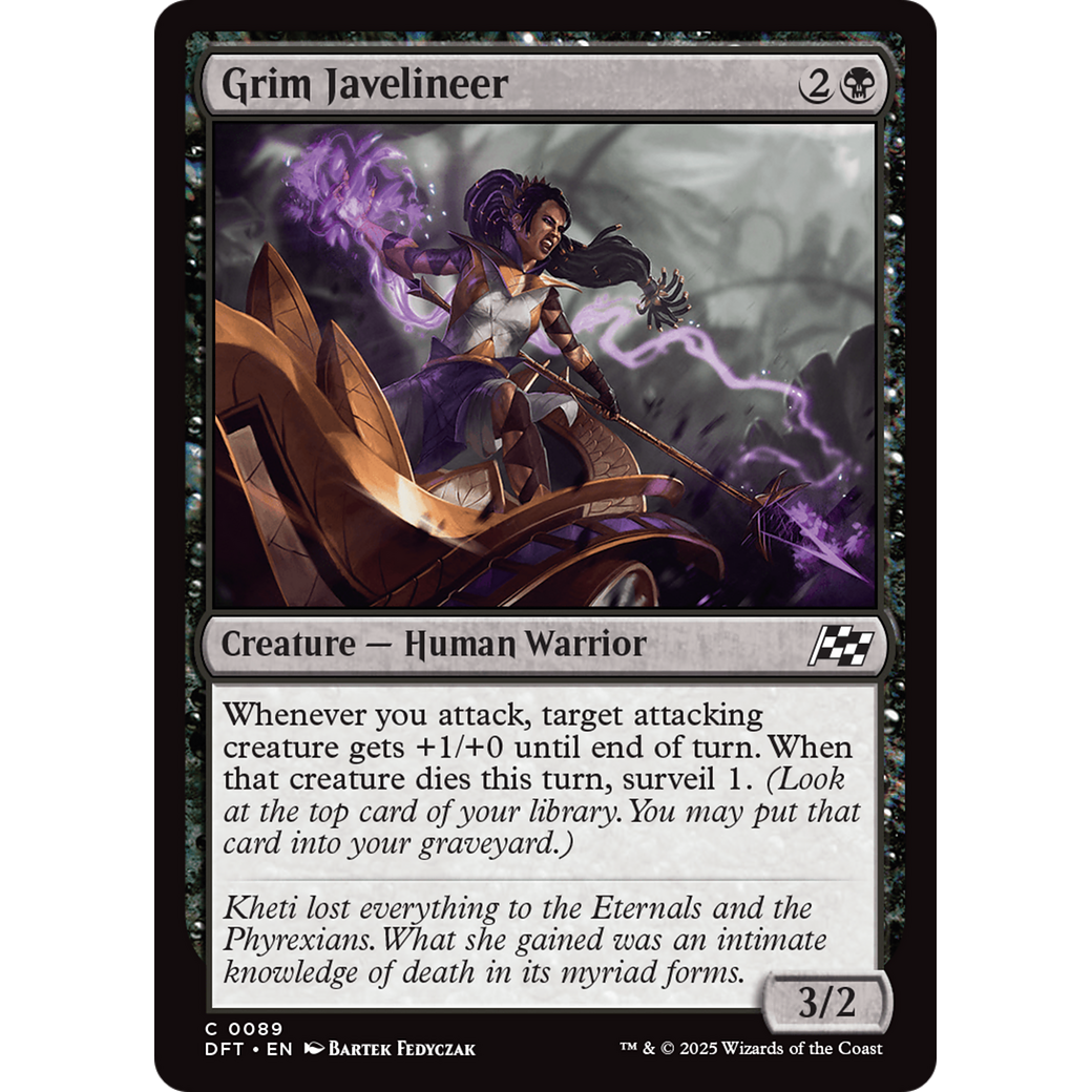 Grim Javelineer (DFT-089) - Aetherdrift Foil