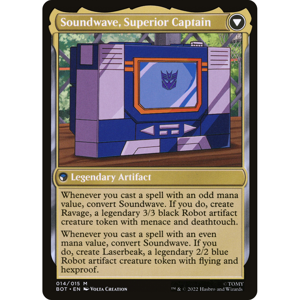 Soundwave, Sonic Spy (BOT-014) - Transformers: (convertdfc)