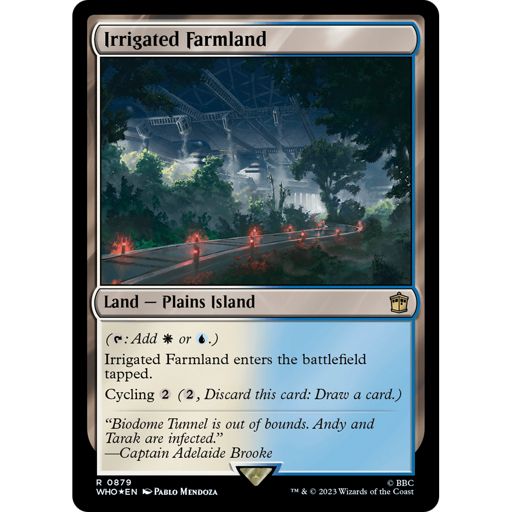 Irrigated Farmland (Surge Foil) (WHO-879) - Doctor Who Foil