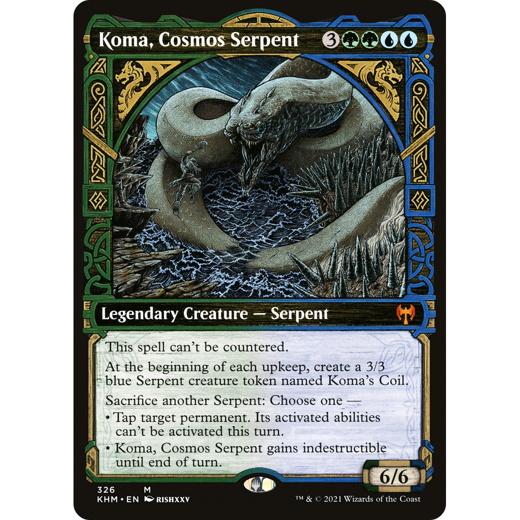 Koma, Cosmos Serpent (Showcase) (KHM-326) - Kaldheim: (Showcase)