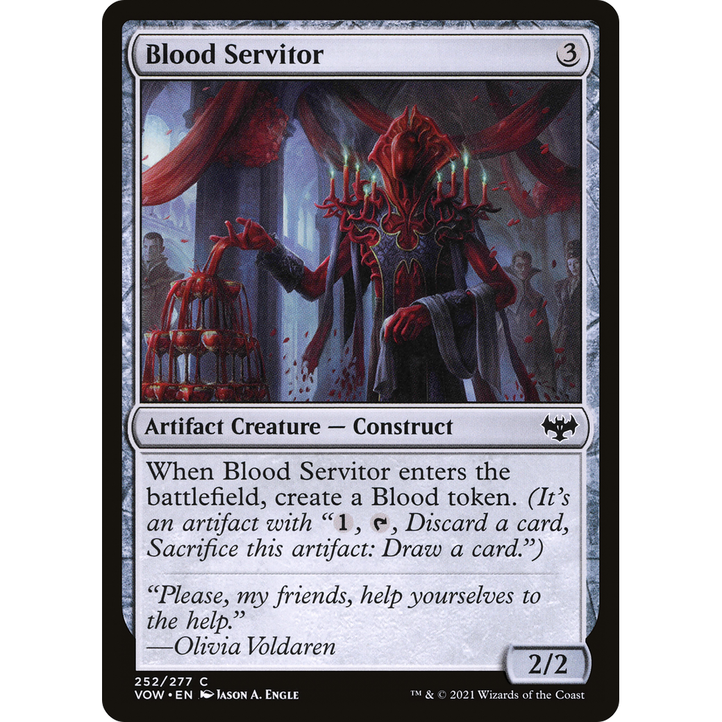 Blood Servitor (VOW-252) - Innistrad: Crimson Vow Foil
