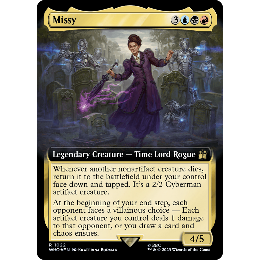 Missy (Extended Art) (Surge Foil) (WHO-1022) - Doctor Who: (Extended Art) Foil