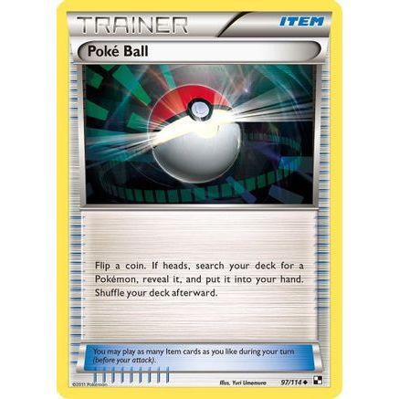 Poke Ball 97/114 - Black and White Reverse Holofoil