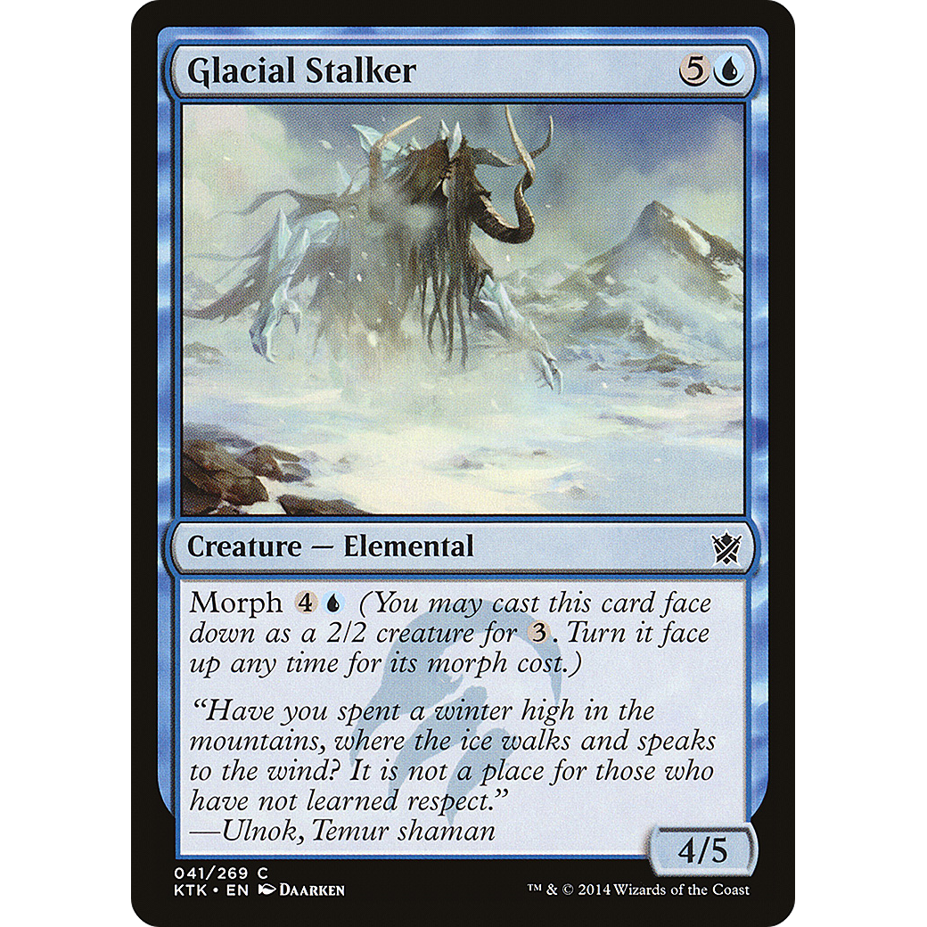 Glacial Stalker (KTK-041) - Khans of Tarkir Foil
