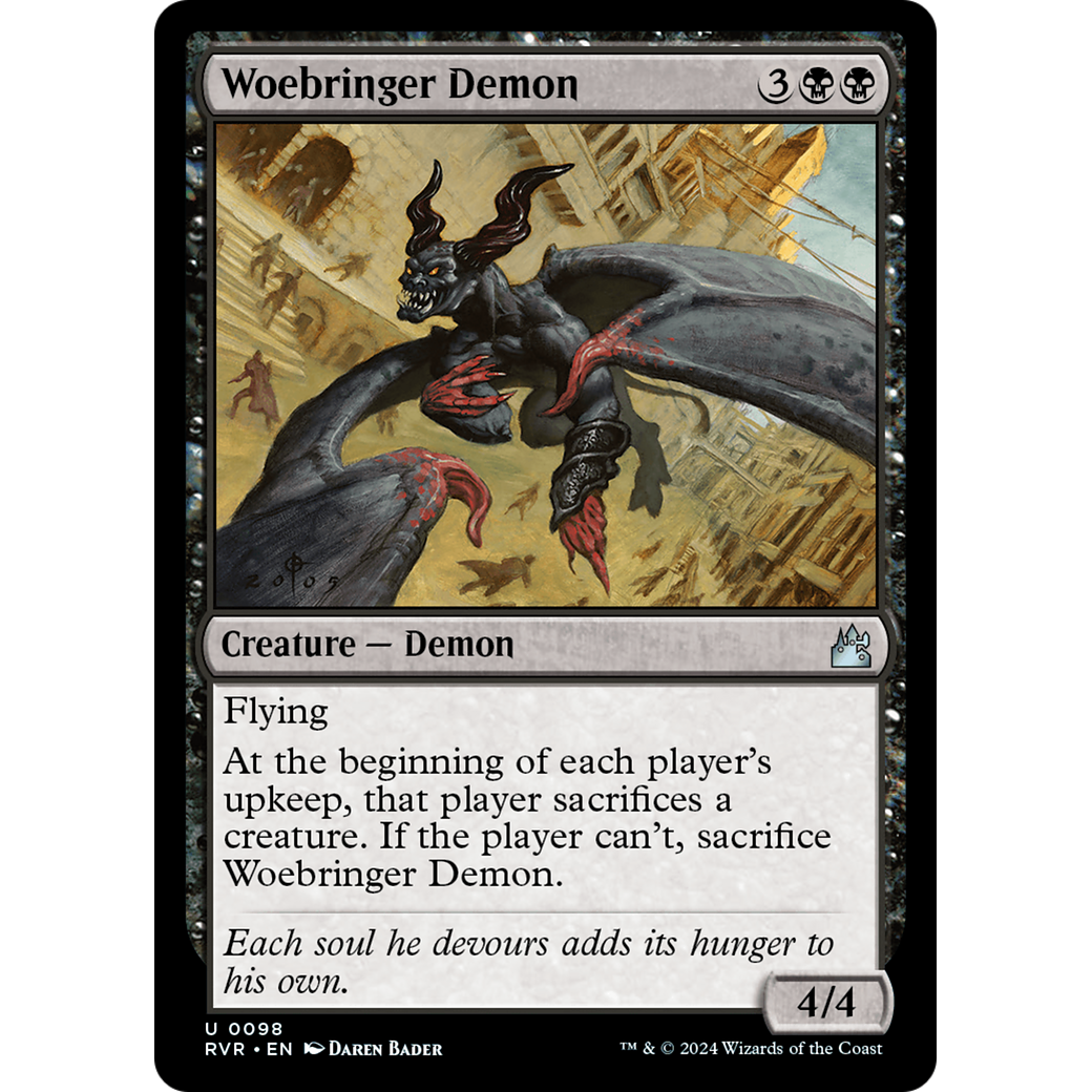 Woebringer Demon (RVR-098) - Ravnica Remastered Foil