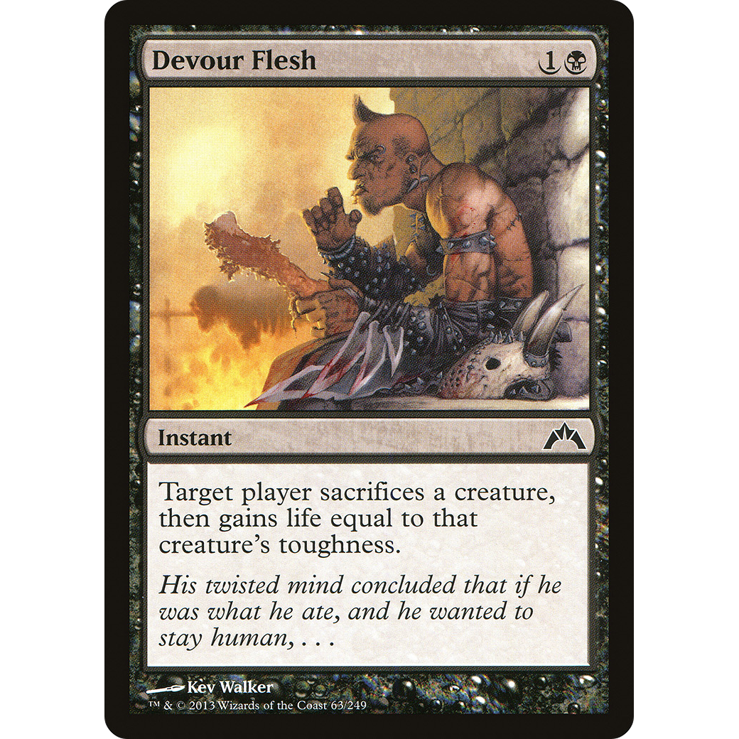 Devour Flesh (GTC-063) - Gatecrash Foil