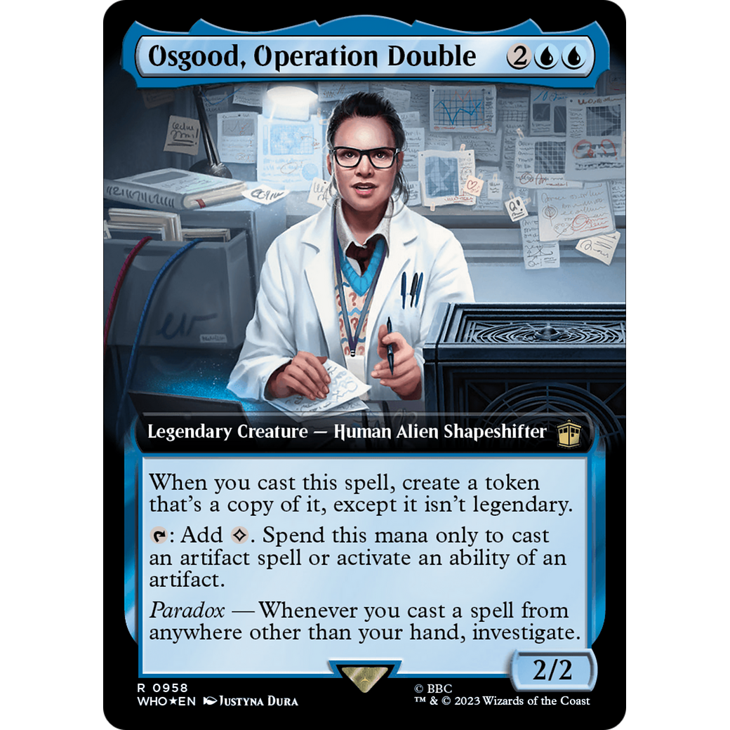 Osgood, Operation Double (Extended Art) (Surge Foil) (WHO-958) - Doctor Who: (Extended Art) Foil