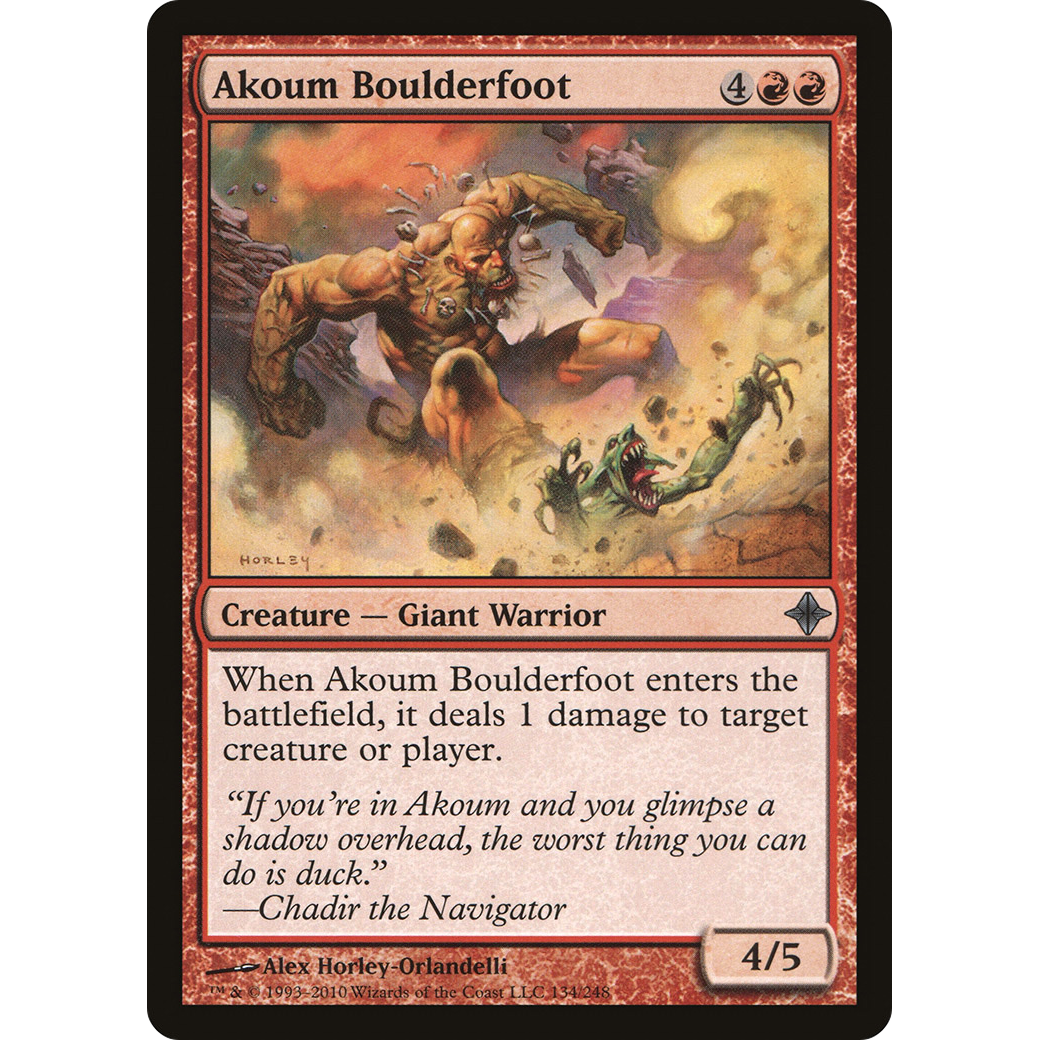 Akoum Boulderfoot (ROE-134) - Rise of the Eldrazi Foil