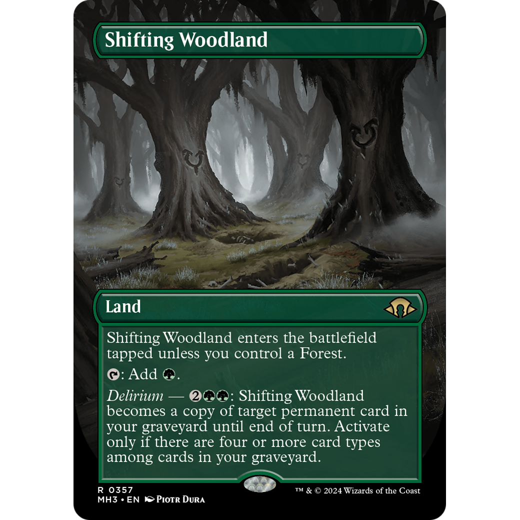 Shifting Woodland (MH3-357) - Modern Horizons 3 (Borderless) Foil