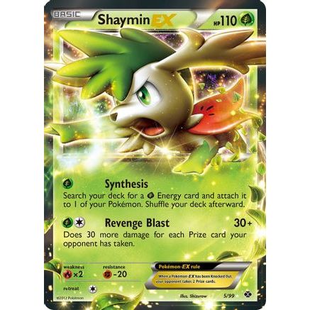 Shaymin EX 5/99 - Next Destinies Holofoil