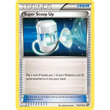 Super Scoop Up 103/114 - Black and White Reverse Holofoil