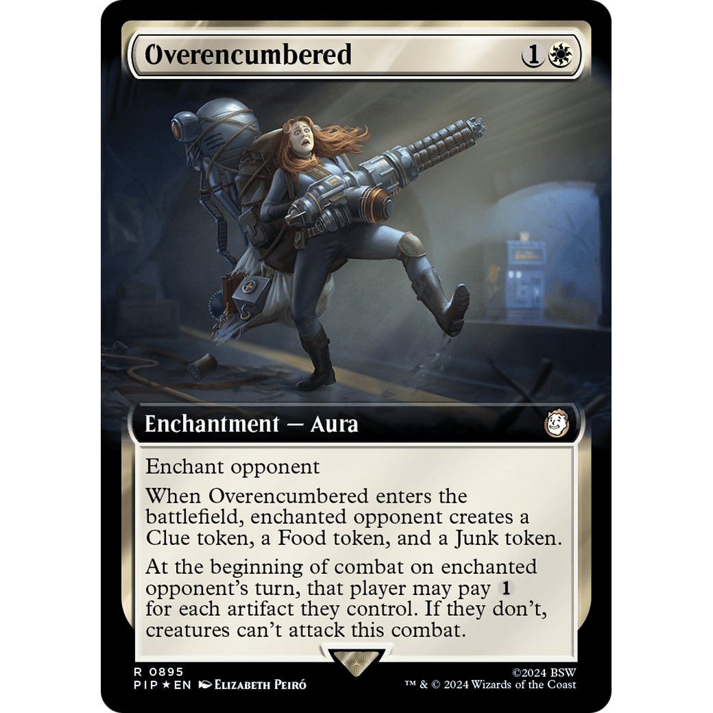 Overencumbered (PIP-895) - Fallout: (Extended Art) Foil