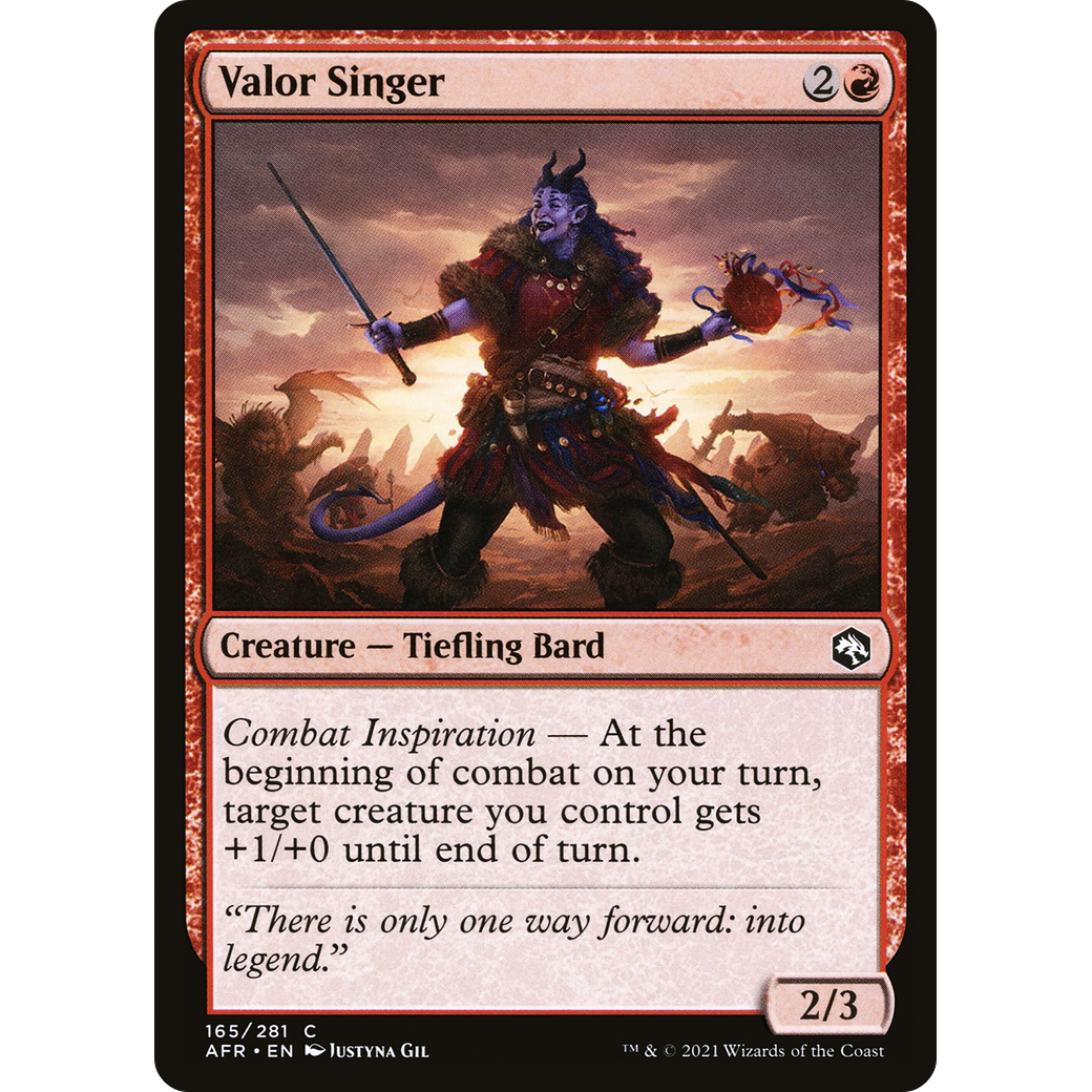 Valor Singer (AFR-165) - Adventures in the Forgotten Realms Foil