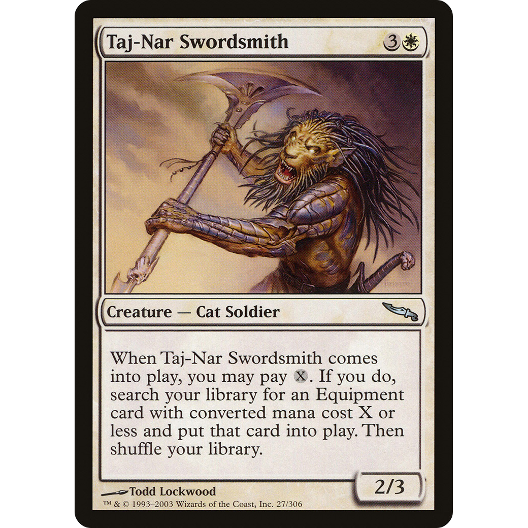Taj-Nar Swordsmith (MRD-027) - Mirrodin