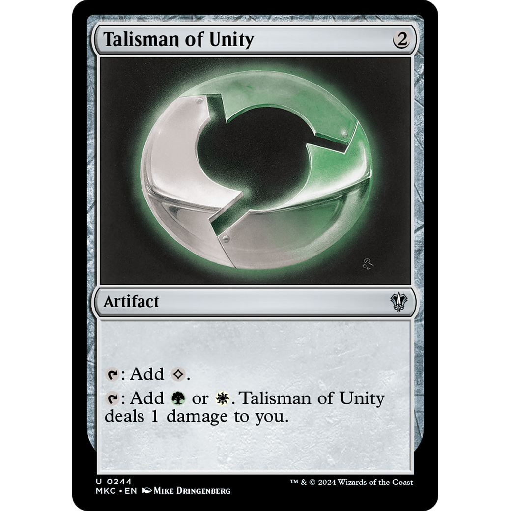 Talisman of Unity (MKC-244) - Murders at Karlov Manor Commander