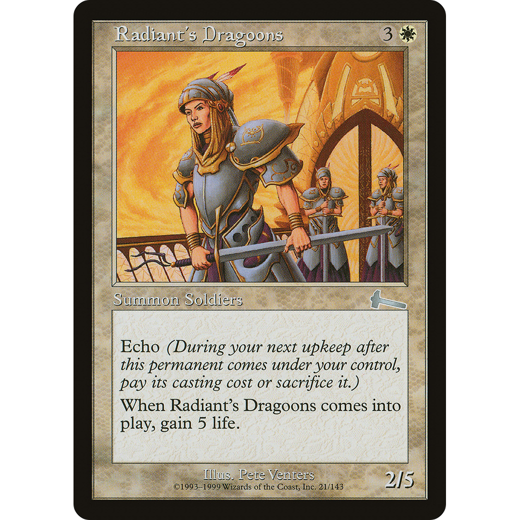 Radiant's Dragoons (ULG-021) - Urza's Legacy