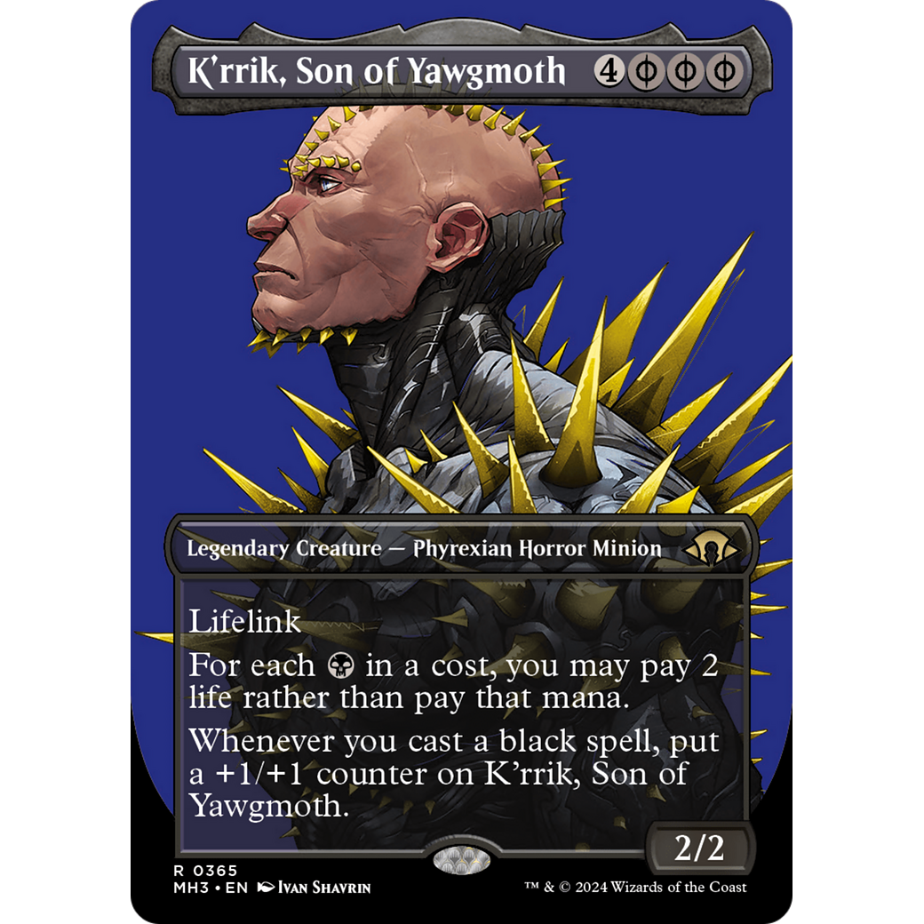 K'rrik, Son of Yawgmoth (MH3-365) - Modern Horizons 3 (Borderless)