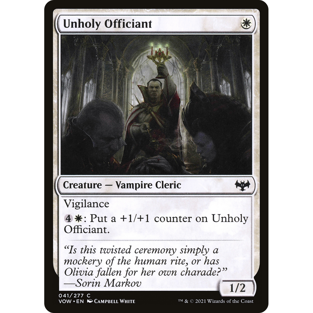 Unholy Officiant (VOW-041) - Innistrad: Crimson Vow