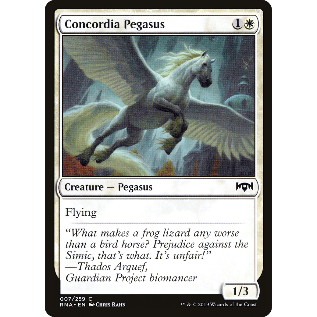 Concordia Pegasus (RNA-007) - Ravnica Allegiance Foil