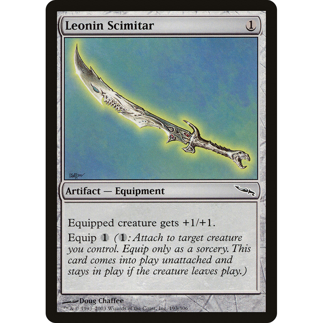 Leonin Scimitar (MRD-193) - Mirrodin Foil